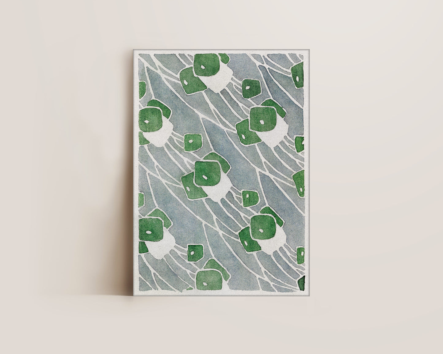 Green Abstract Canvas