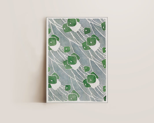 Green Abstract Canvas