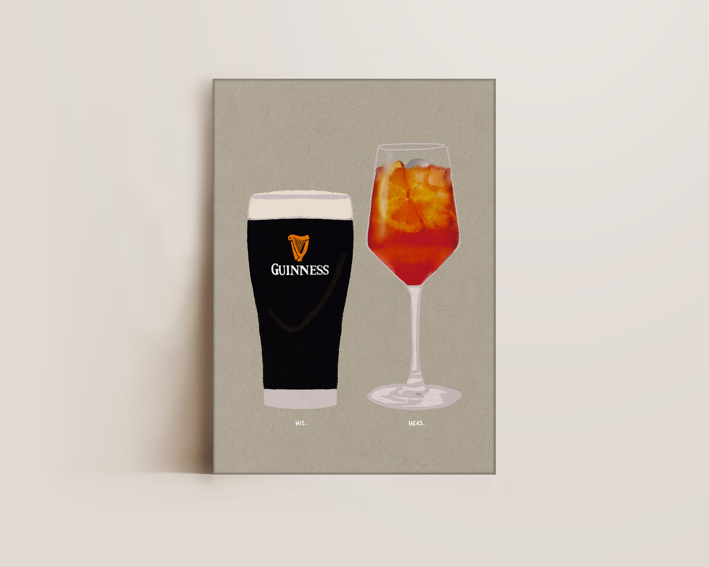 Guinness & Aperol Spritz Canvas