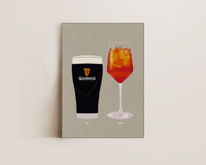 Guinness & Aperol Spritz Canvas