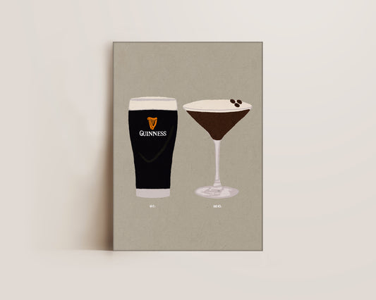 Guinness & Espresso Martini Canvas