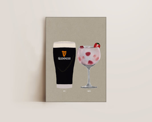 Guinness & Pink Gin Canvas
