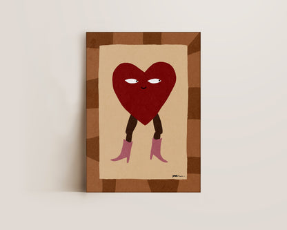 Heart Cowgirl Canvas