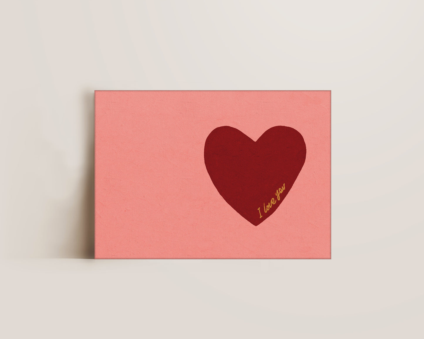 I Love You Heart Canvas