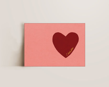 I Love You Heart Canvas