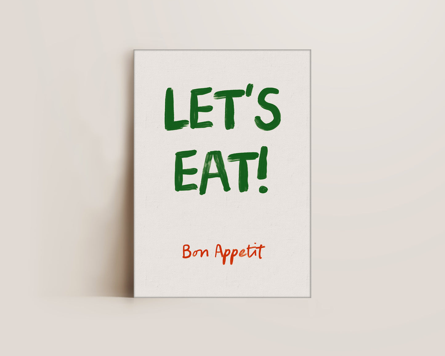 Let's Eat Canvas