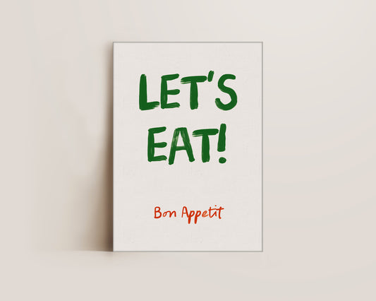 Let's Eat Canvas
