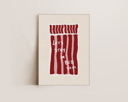 Lets Stay In Bed Canvas