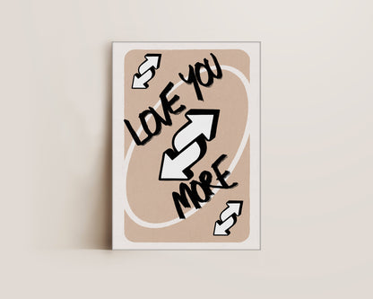 Love You More Neutral Canvas