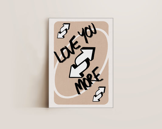 Love You More Neutral Canvas