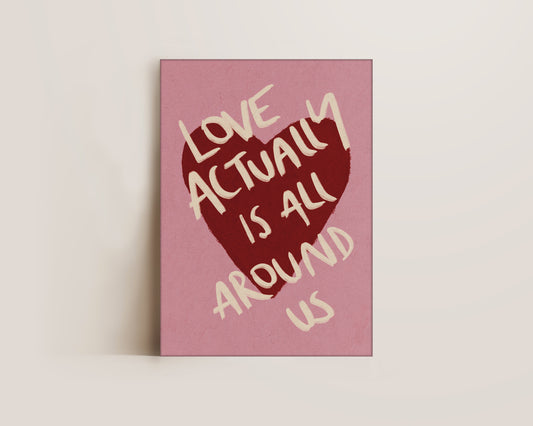Love Actually Is All Around Canvas