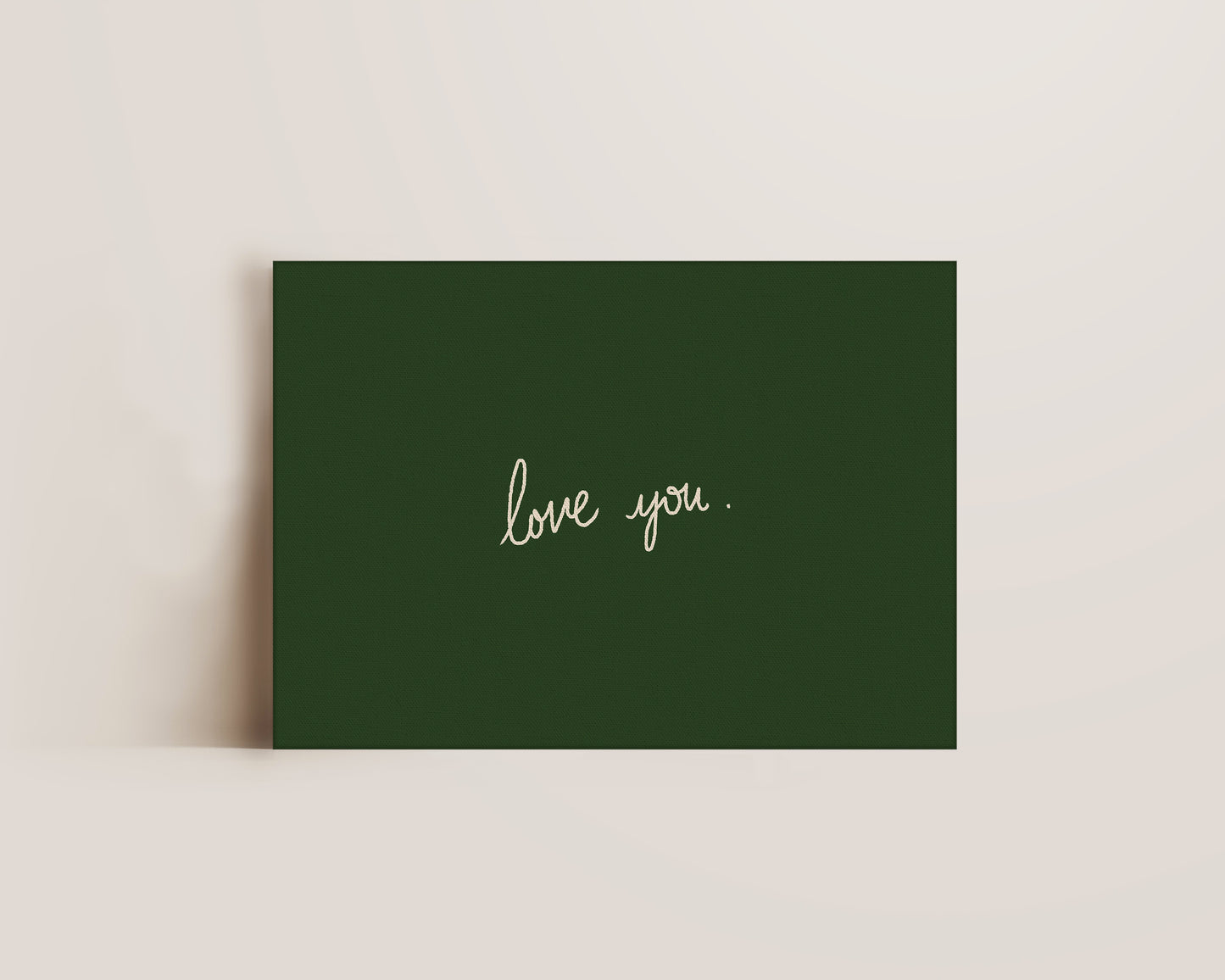 Love You Canvas
