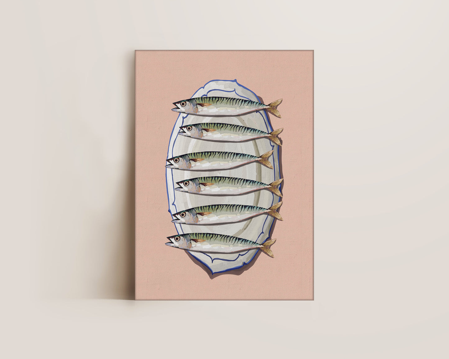 Mackerel Platter Canvas