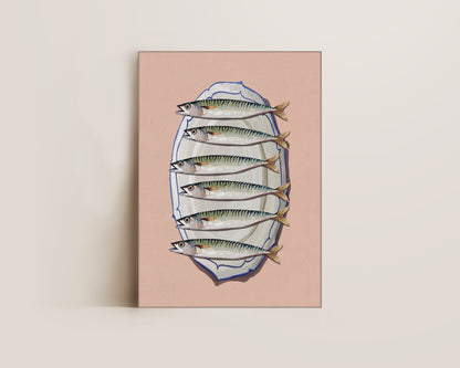 Mackerel Platter Canvas