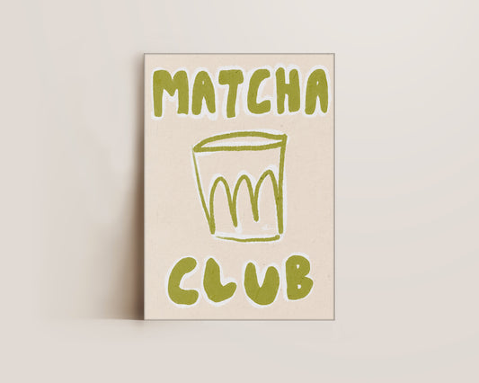 Matcha Club Canvas