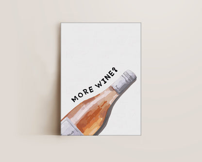More Wine Canvas
