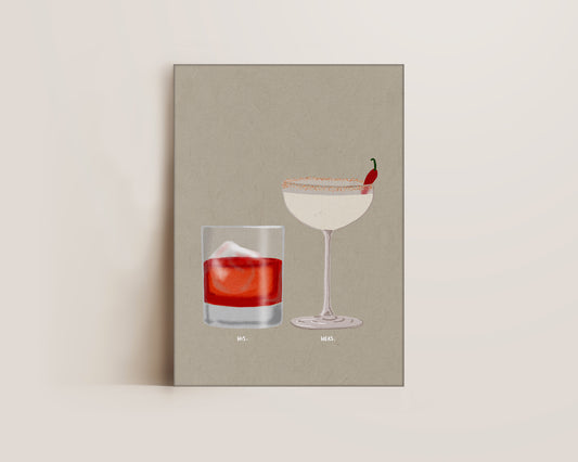 Negroni & Spicy Marg Canvas