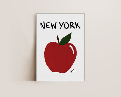 New York Big Apple Canvas