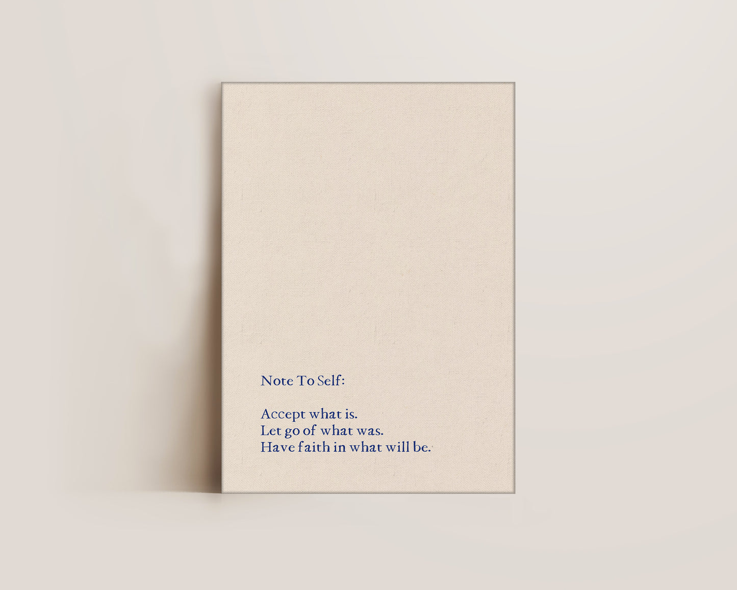 Note To Self Canvas
