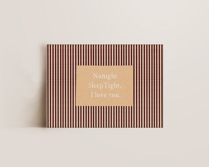 Nunight Sleep Tight Canvas