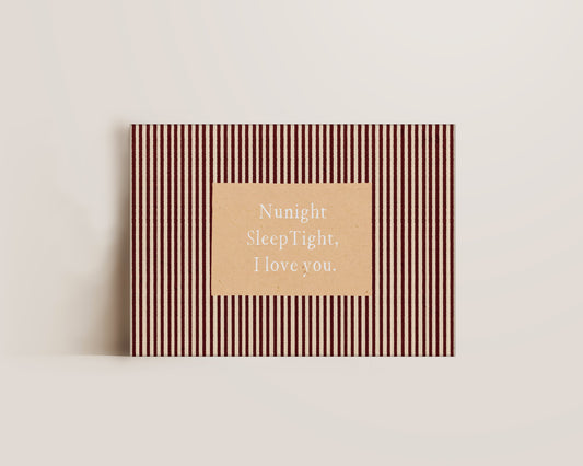 Nunight Sleep Tight Canvas