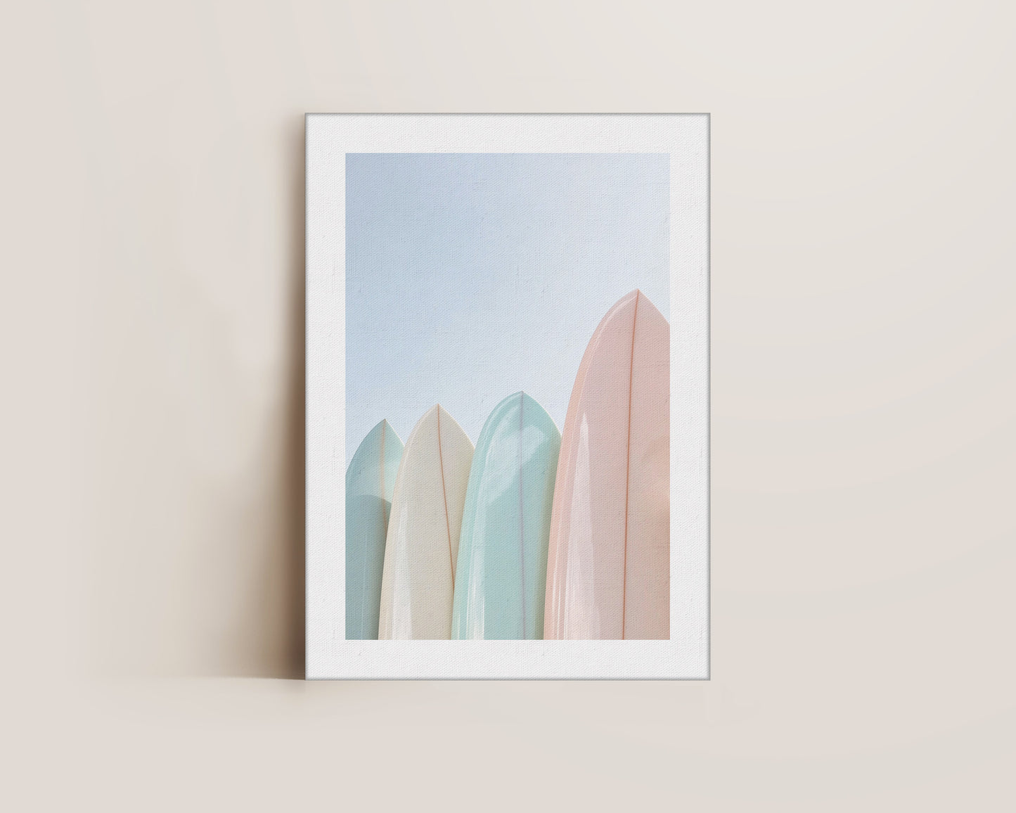 Pastel Surfboards Canvas