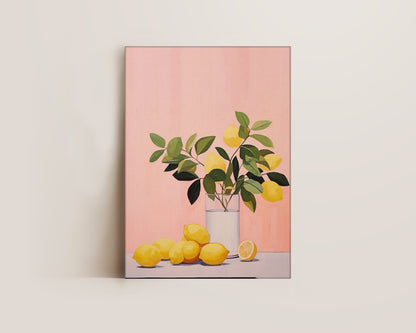 Pink Lemons Canvas