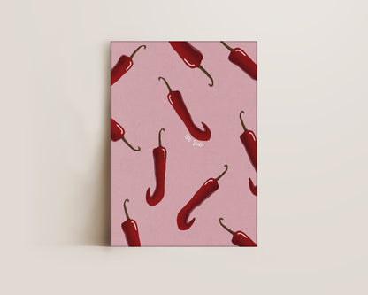 Pink Chillis Canvas