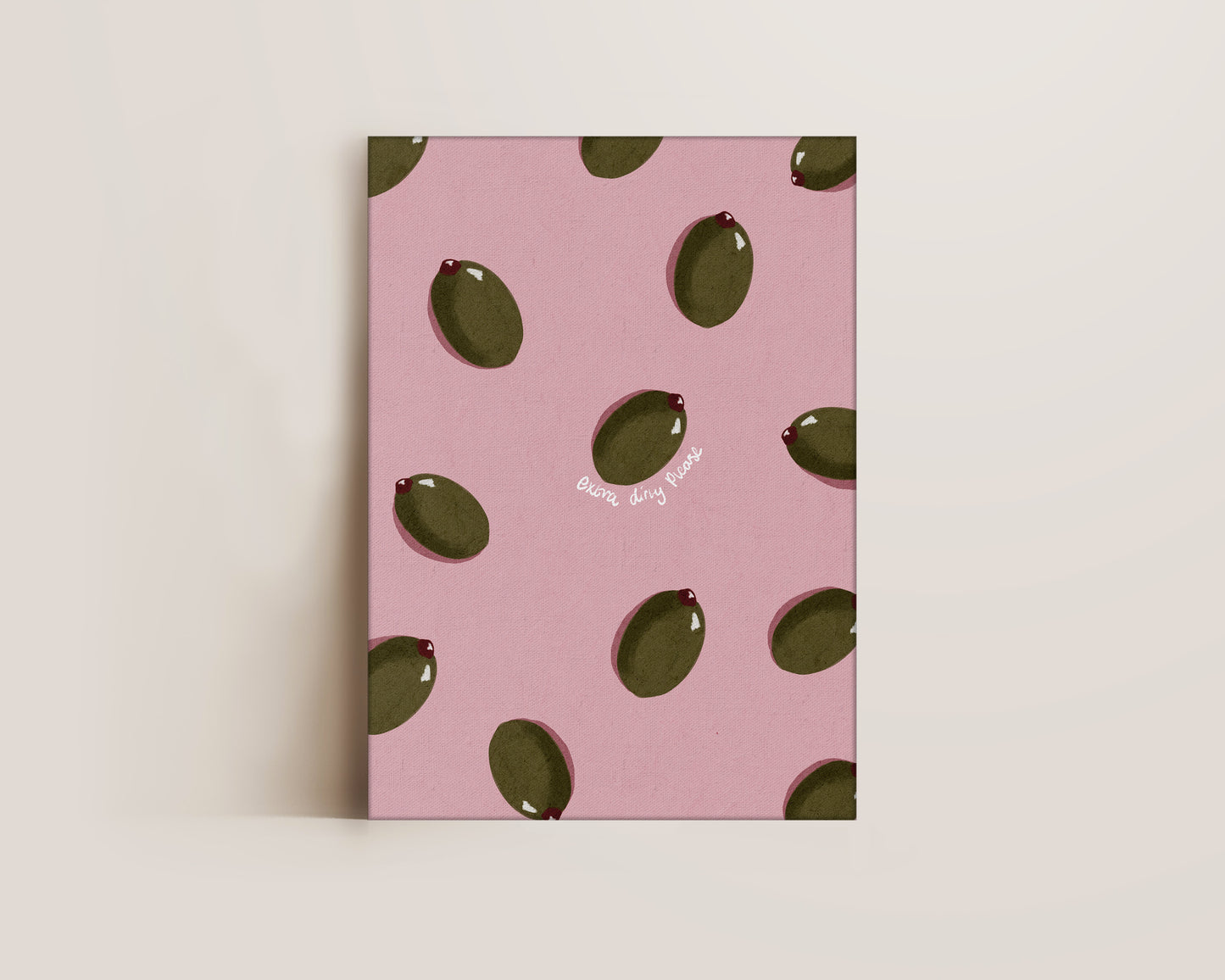 Pink Olives Canvas