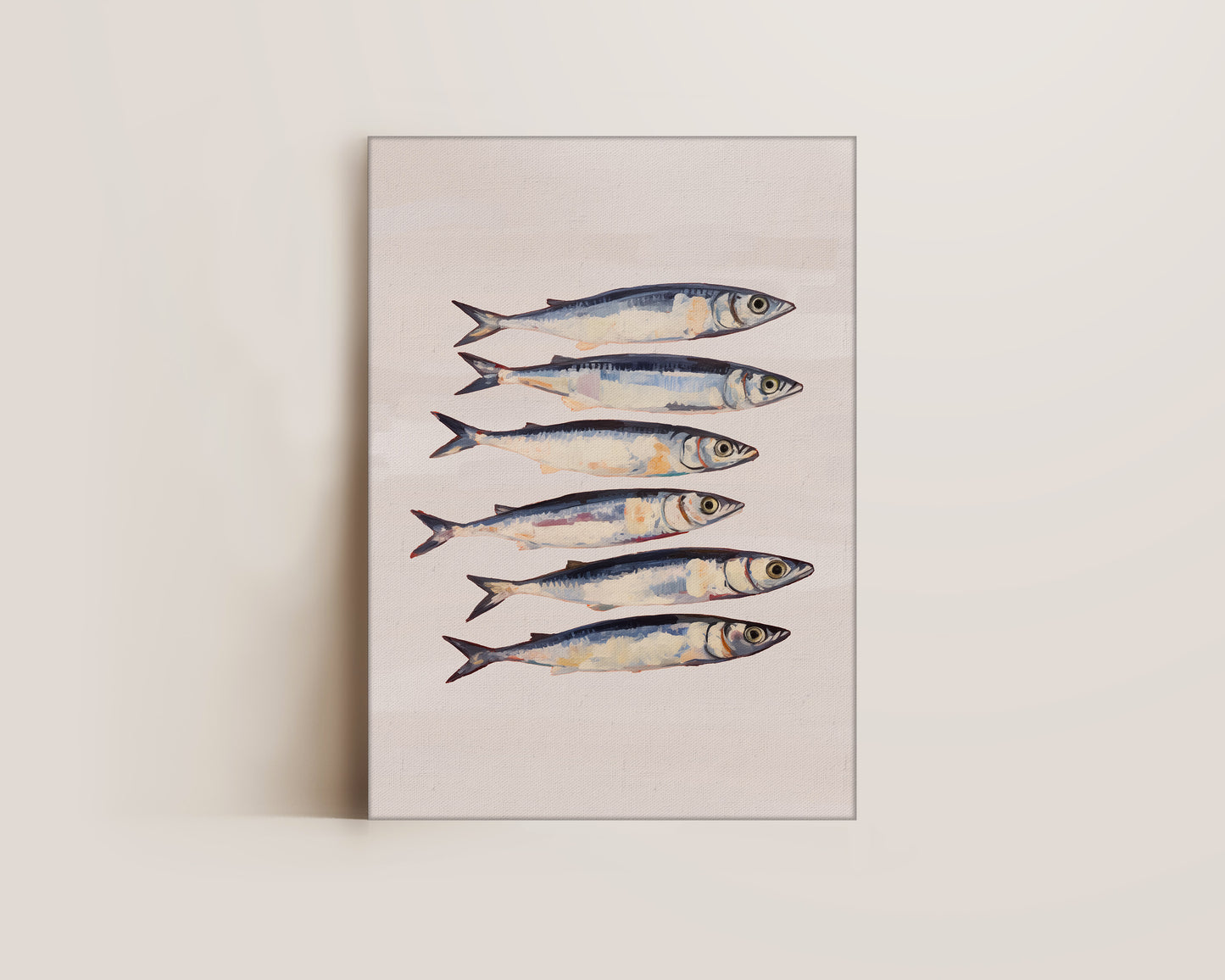 Blush Pink Sardines Canvas