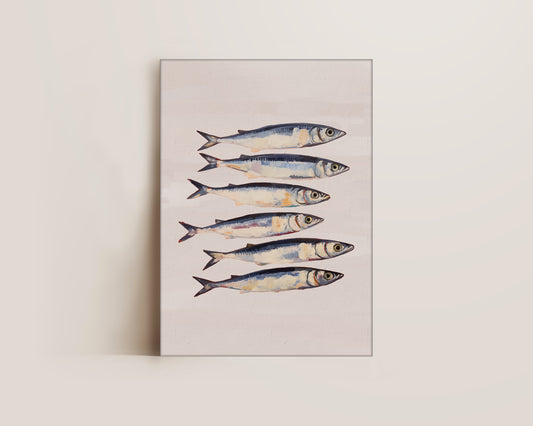 Blush Pink Sardines Canvas