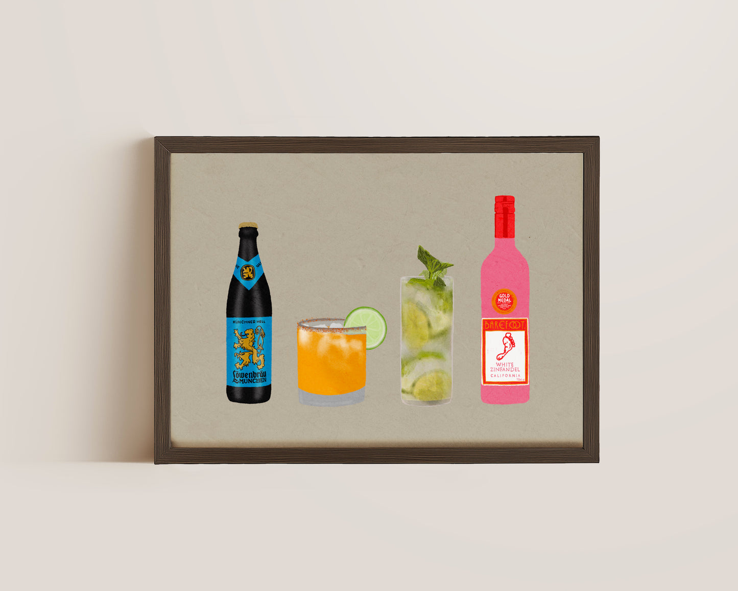 Four Drinks Print