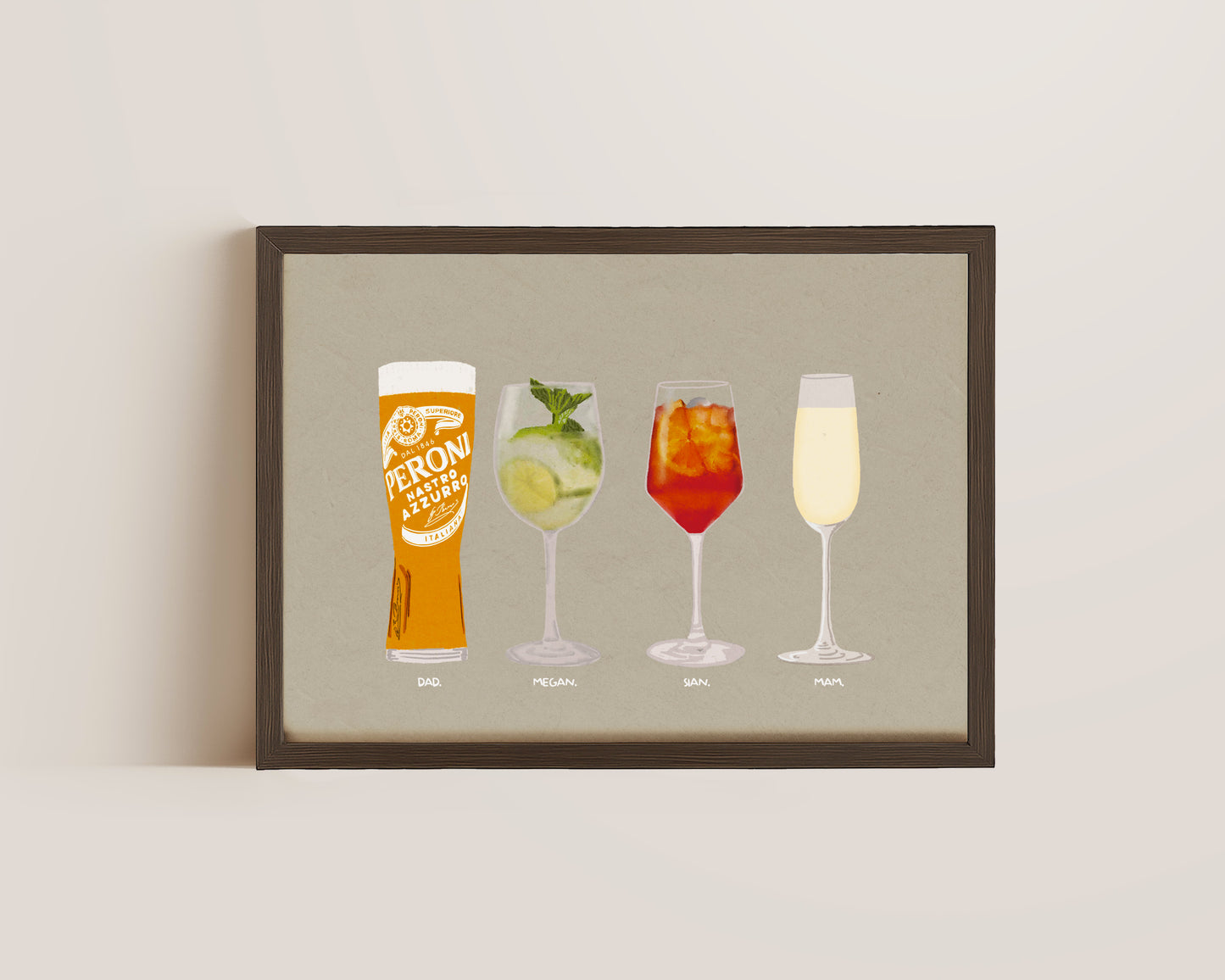 Four Drink Print