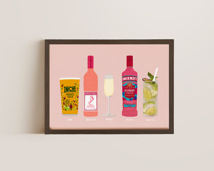 Five Drink Print