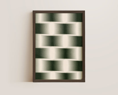 Green Chessboard Print