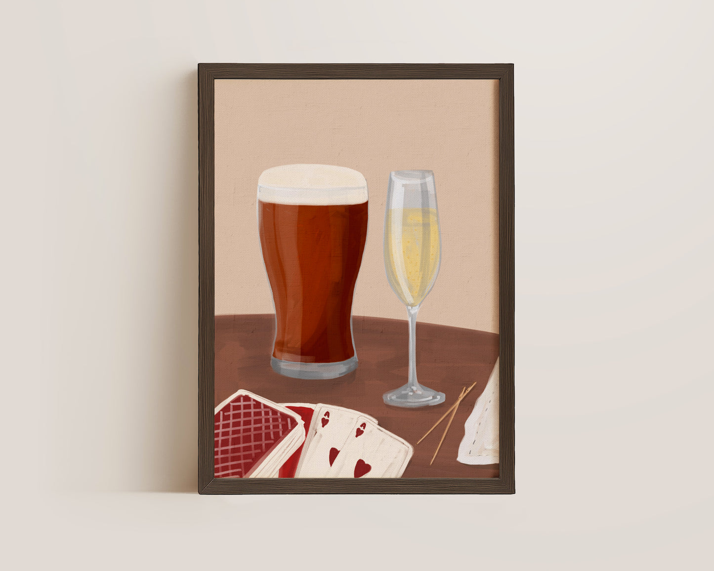 Ale & Prosecco Date Night Print