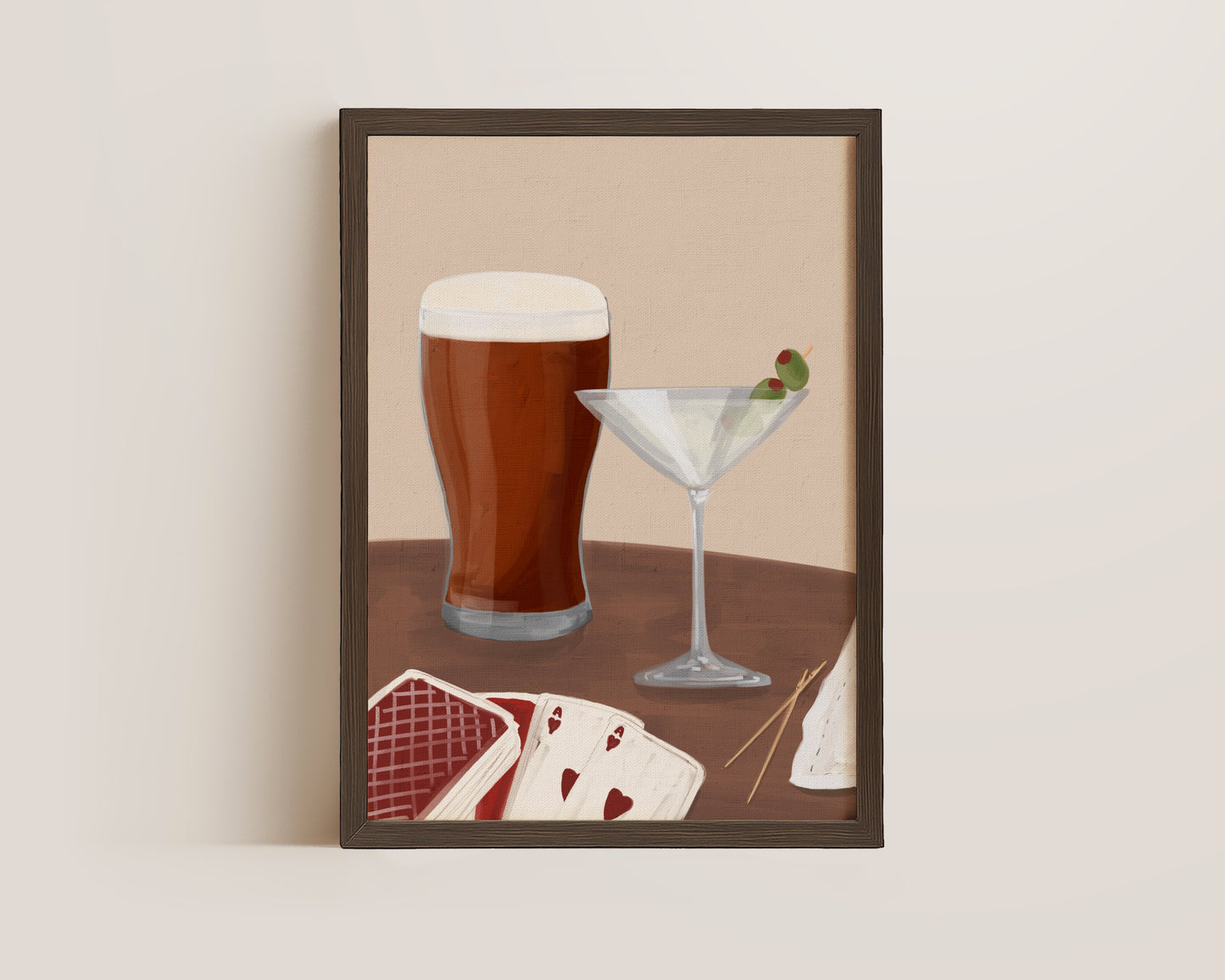 Ale & Dirty Martini Date Night Print