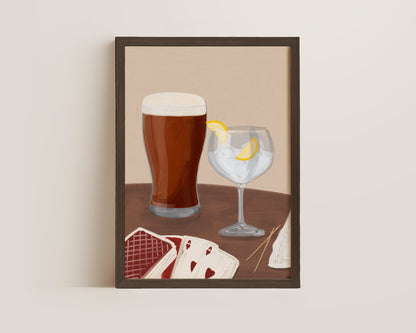 Ale & G&T Date Night Print