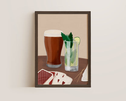 Ale & Mojito Date Night Print