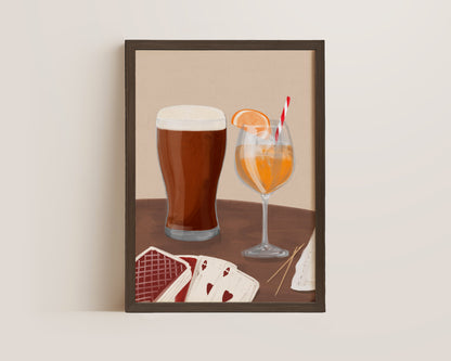 Ale & Orange Spritz Date Night Print