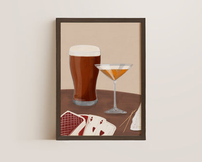 Ale & Pornstar Martini Date Night Print