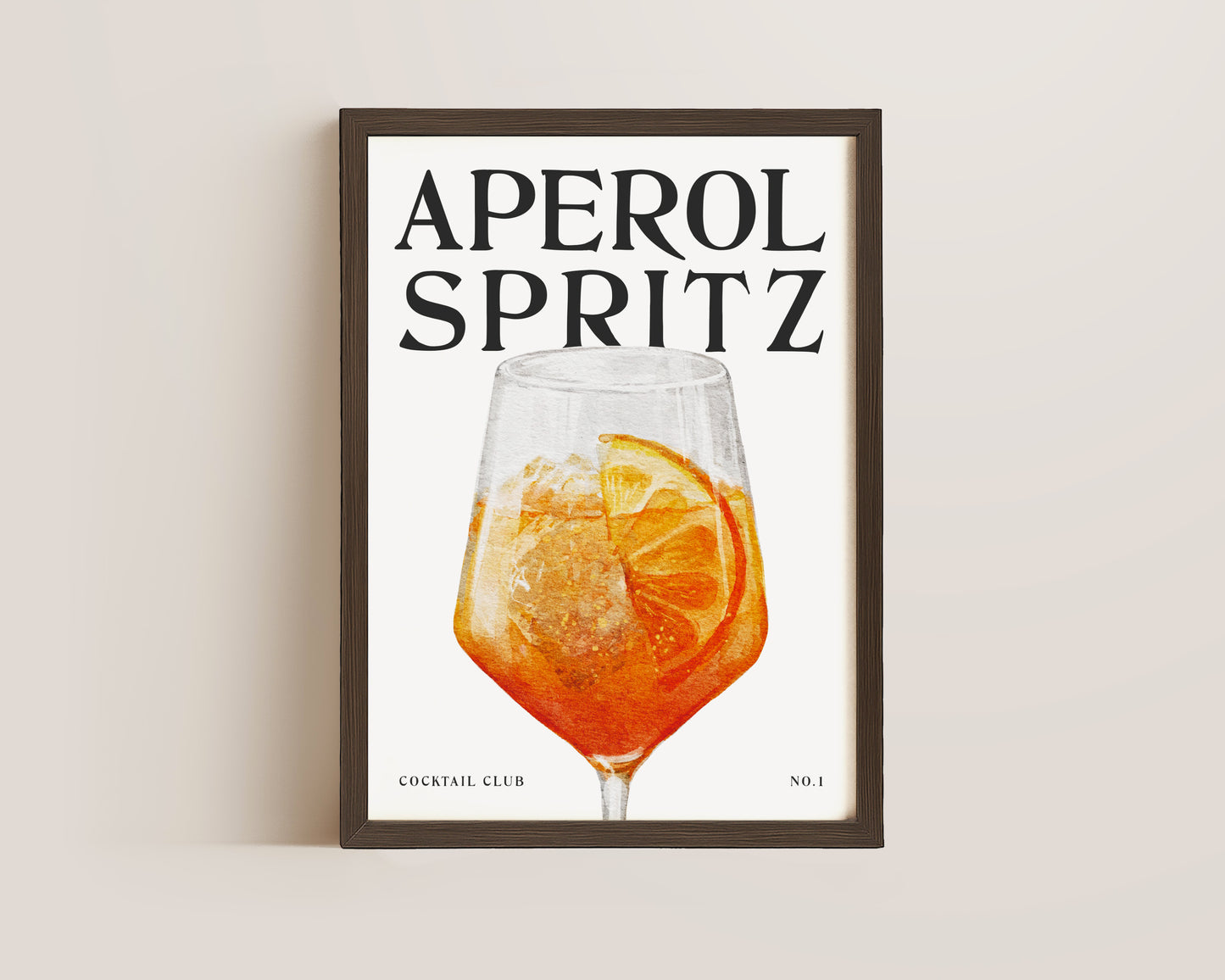 Aperol Spritz Cocktail Print