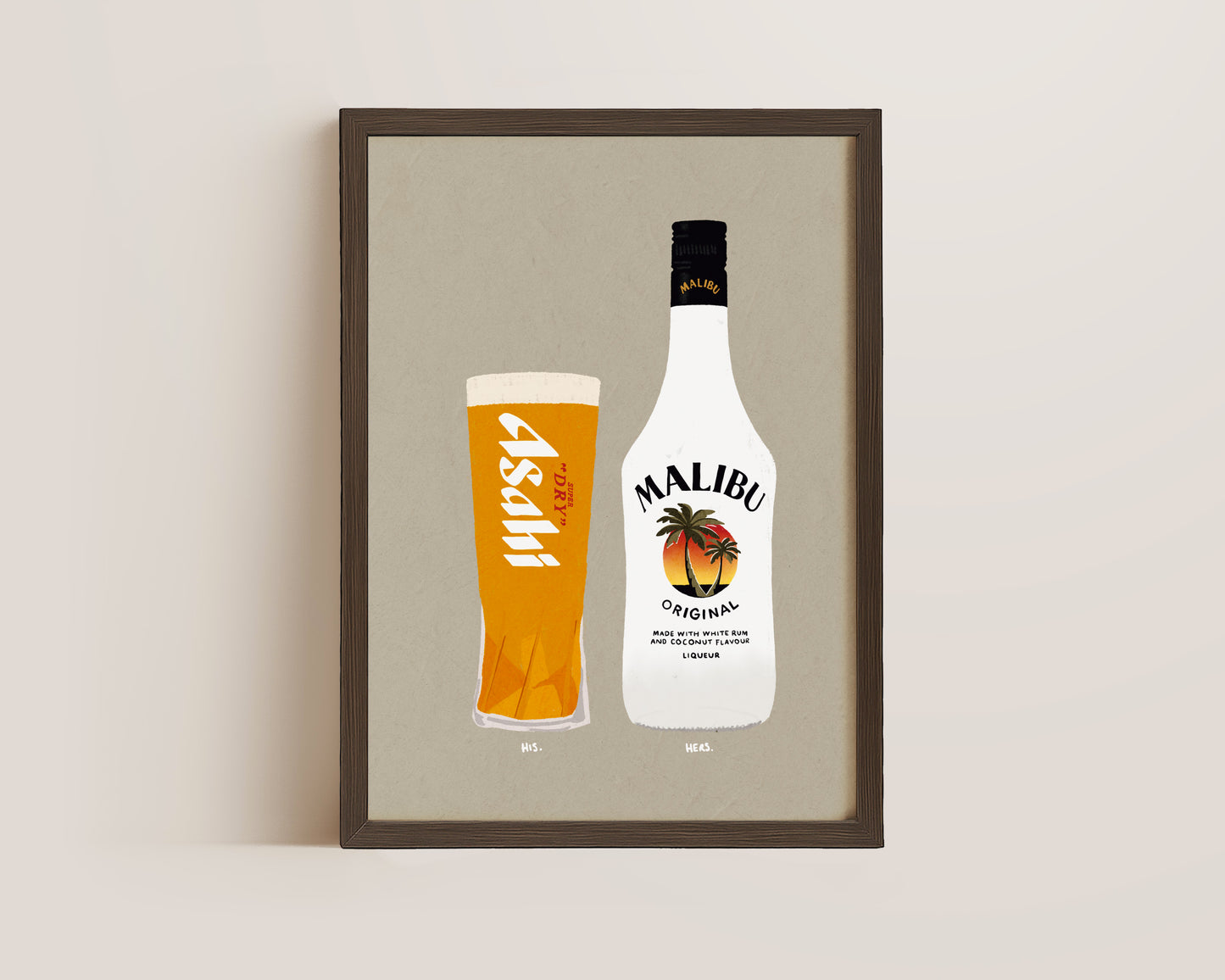 Asahi & Malibu Print