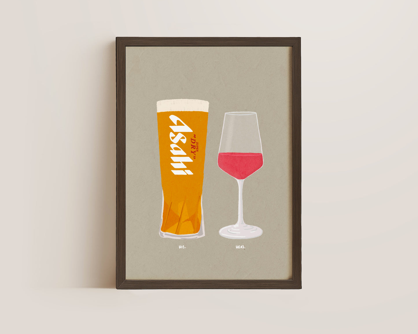Asahi & Rose Print