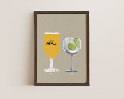 Aspall & G&T Print