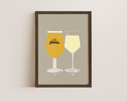 Aspall & White Wine Print