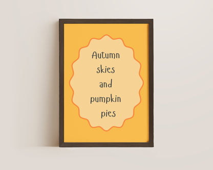 Autumn Skies Print