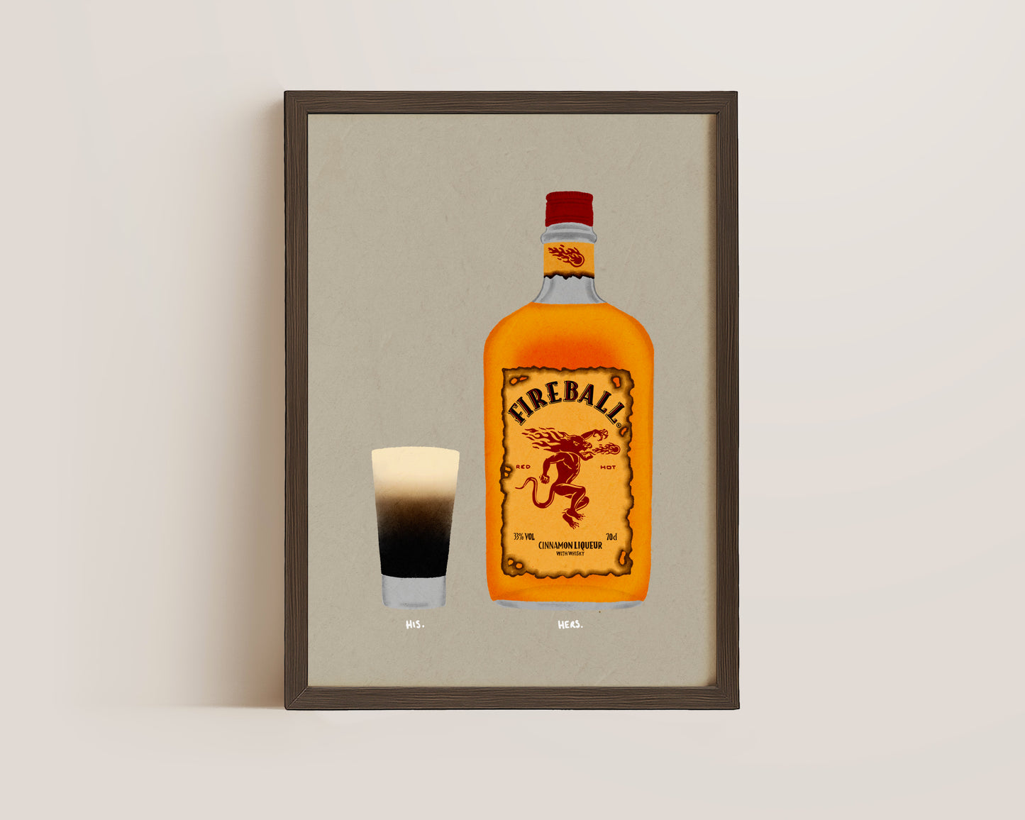 Baby Guinness & Fireball Print