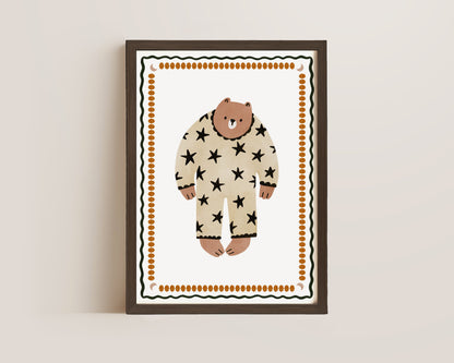 Bear In Pyjamas Print