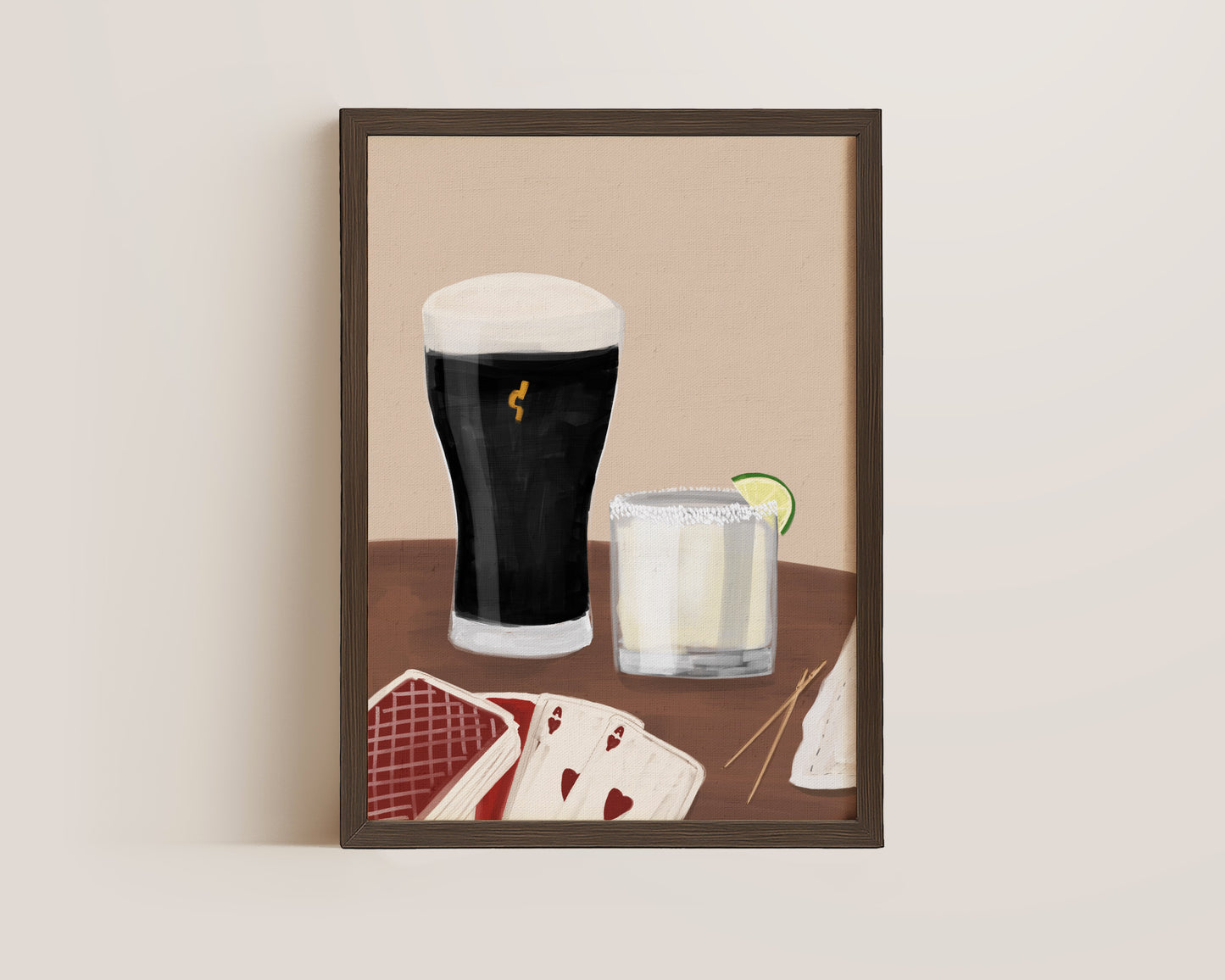 Black Stout & Margarita Date Night Print